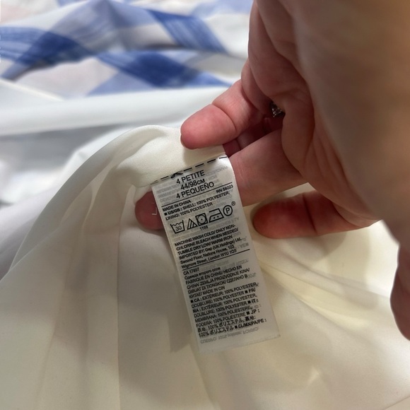 Banana Republic Plaid A-Line Slip Pleated midi Dress size 4p sleeveless wedding - Picture 9 of 12